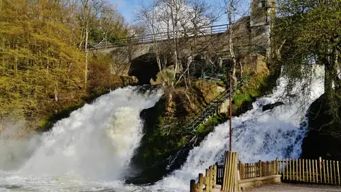Sfeerfoto, niet het pretpark: de watervallen van Coo, in hetzelfde dorp als Plopsaland Ardennes