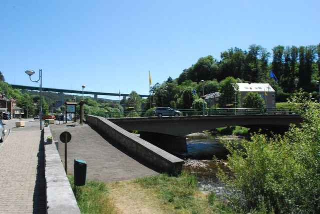 De Amblève en de brug in Remouchamps