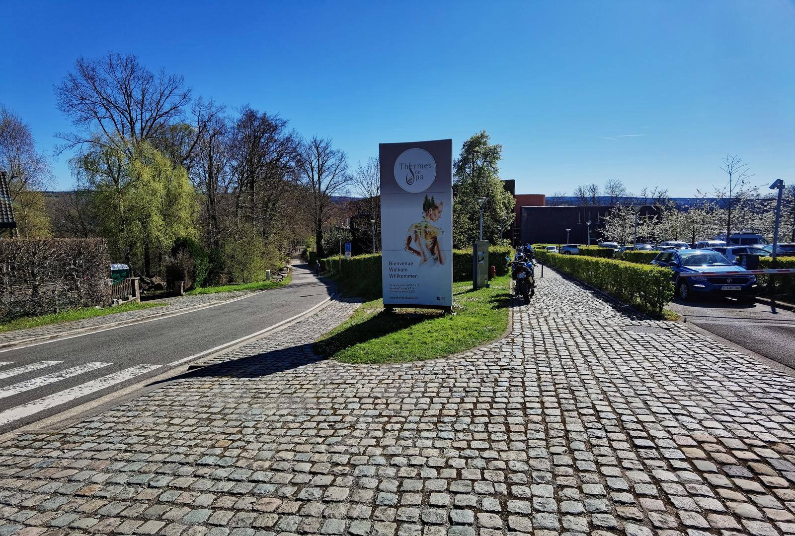 Het park op de Colline d'Annette et Lubin bij de Thermes de Spa